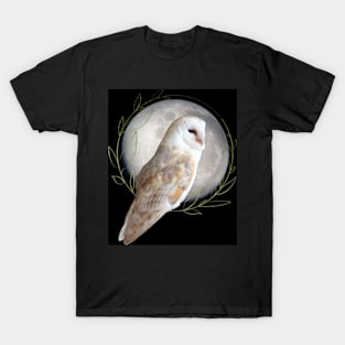 Barn Owl by the moon T-Shirt